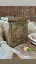Load image into Gallery viewer, Antique Tea Caddy Lead Lined Victorian Tea Storage