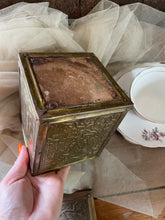 Load image into Gallery viewer, Antique Tea Caddy Lead Lined Victorian Tea Storage