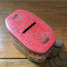 Load image into Gallery viewer, British Made Tin Money Box Bovril, Coleman’s Mustard