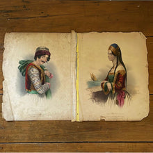 Load image into Gallery viewer, Antique Lithographs Hand-Coloured Costume Art