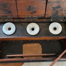 Load image into Gallery viewer, Vintage Wooden Ink Set with Ceramic Wells