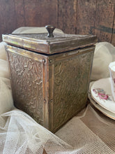 Load image into Gallery viewer, Antique Tea Caddy Lead Lined Victorian Tea Storage
