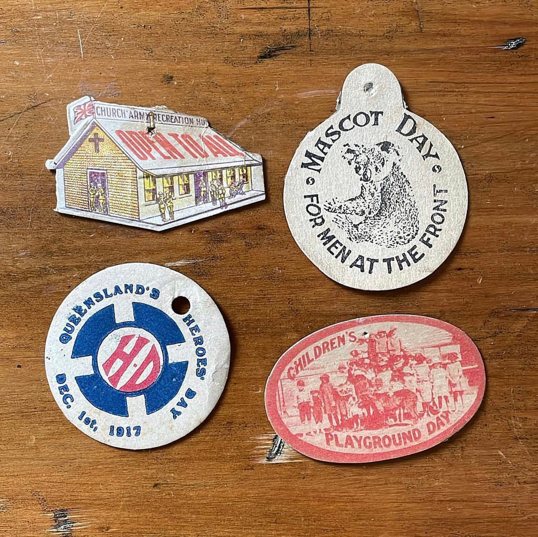 Fund Raising Pins Antique Vintage Ephemera Tokens