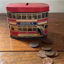 Load image into Gallery viewer, British Made Tin Money Box Bovril,  Coleman’s Mustard
