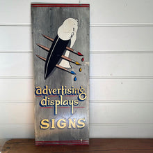 Load image into Gallery viewer, Vintage Metal Advertising Sign Sign Writer
