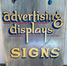 Load image into Gallery viewer, Vintage Metal Advertising Sign Sign Writer
