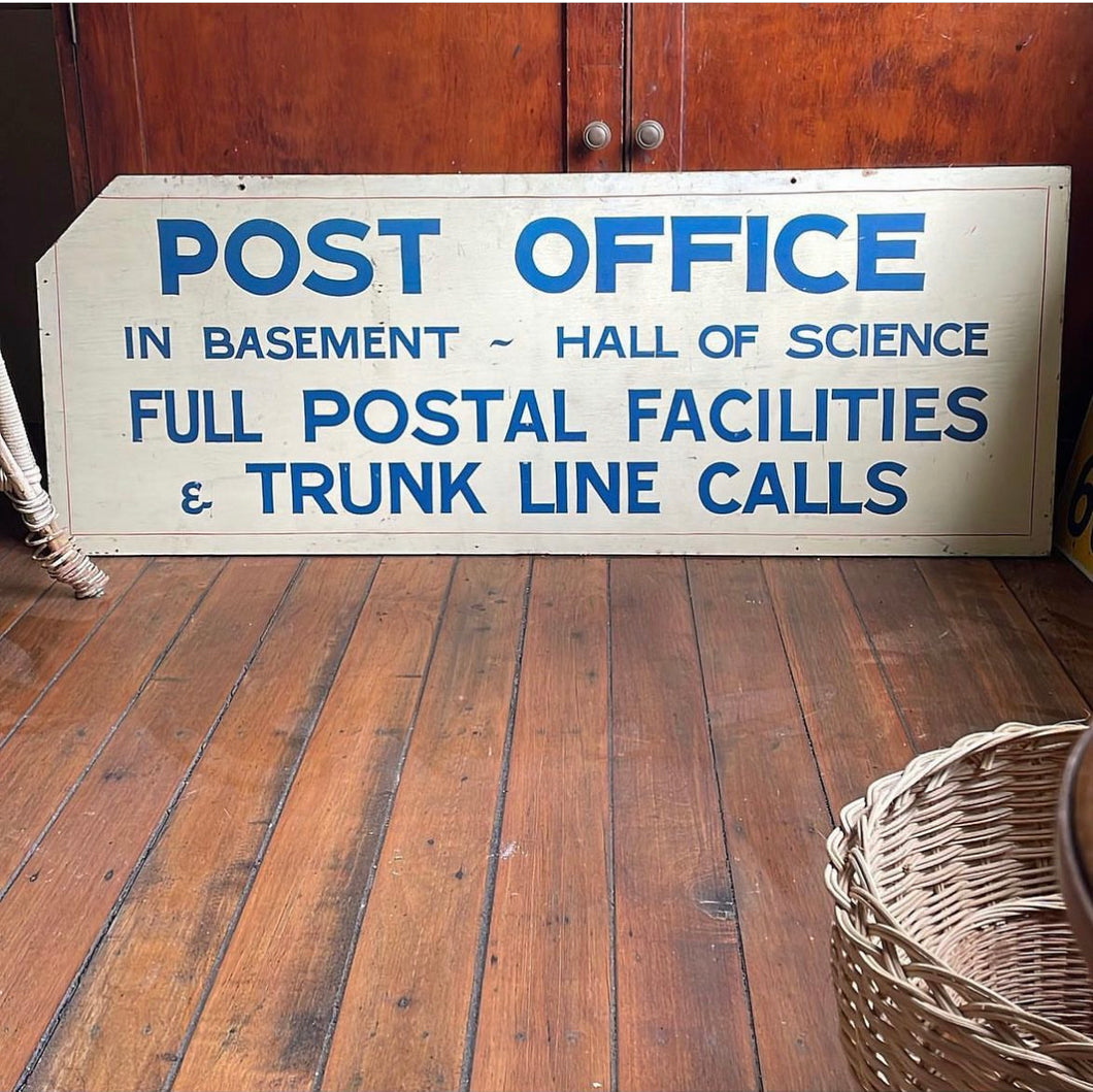 Vintage Post Office Sign Trunk Calls