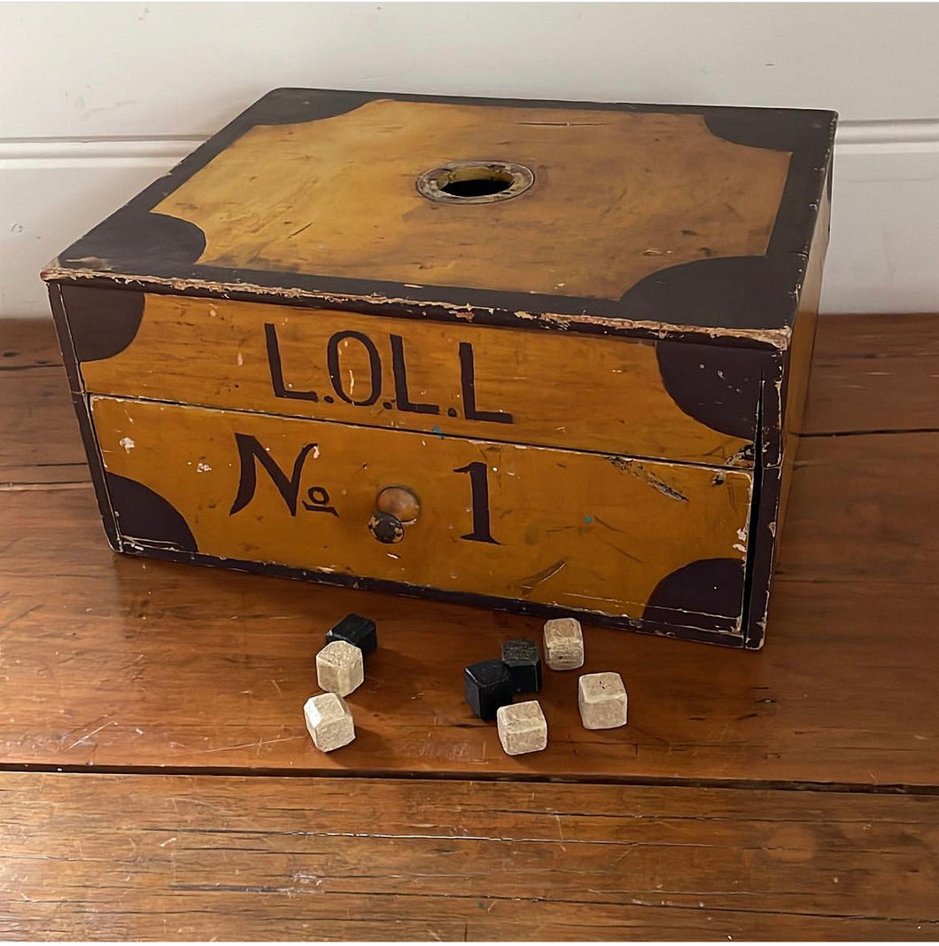 Vintage Ballot Box Masonic Lodge Voting Quirky Curiosity