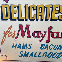 Load image into Gallery viewer, Vintage Delicatessen Flange Sign
