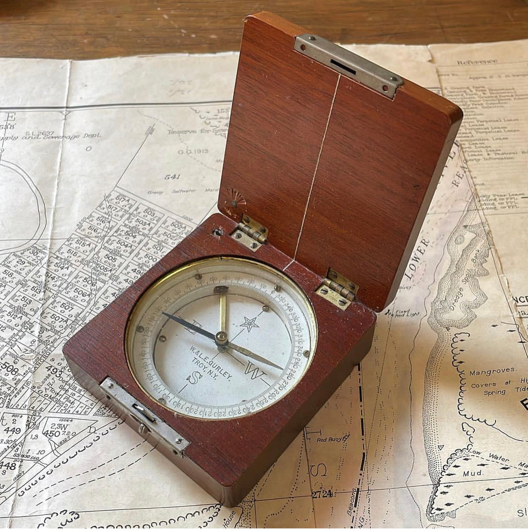 Compass W & LE Gurley Harvard College University Antique Instrument