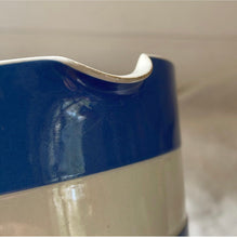 Load image into Gallery viewer, Cornishware TG Green Milk Jug Blue &amp; White Stripe Ceramic Pitcher
