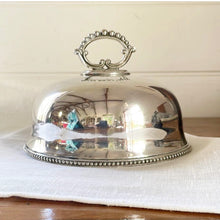 Load image into Gallery viewer, Antique Silver Plated Food Cover Cloche
