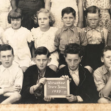 Load image into Gallery viewer, Vintage School Photo Class Photograph Black and White Photography
