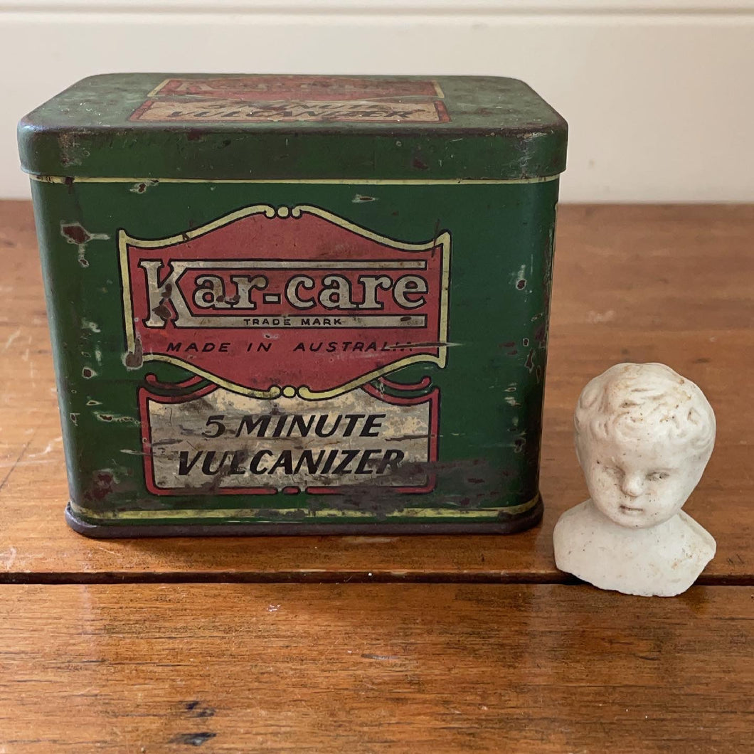 Kar-care Vulcaniser Kit Collectible Automotive Tin with Contents