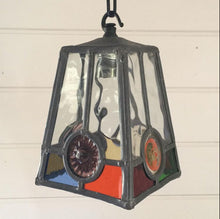 Load image into Gallery viewer, Vintage Lead Light Glass Light Shade Fitting
