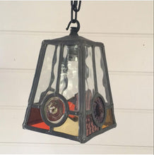 Load image into Gallery viewer, Vintage Lead Light Glass Light Shade Fitting
