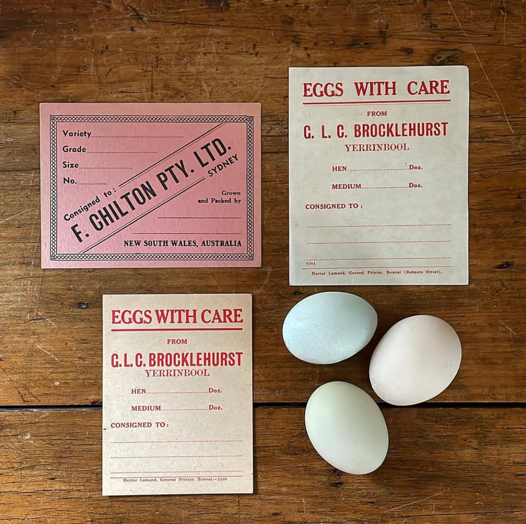 Poultry Egg Farmer Ephemera Chicken Egg Order